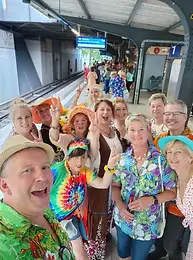 DJ Heinz in seiner Freizeit mit Freunden